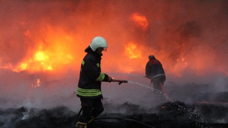 Çaykent Beldesi Taş Ocağında Yangın