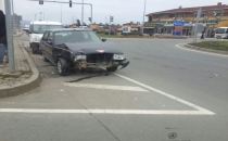 Sanayi Kavşağında Hafif Hasarlı Kaza