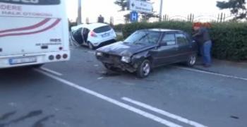 Rize Merkez'de Trafik Kazası 2 Yaralı