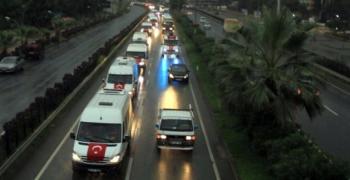 Rizede Terör Olayları Minibüsçülerce Kınandı