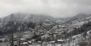 Rize'nin Köylerinden Kar Görüntüleri