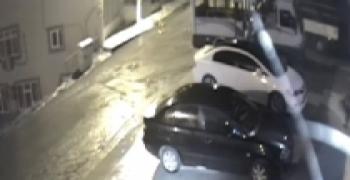 MİNİBÜS FARELERİ GÜVENLİK KAMERASINA TAKILDI