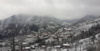 RİZE'NİN KÖYLERİNDEN KAR GÖRÜNTÜLERİ