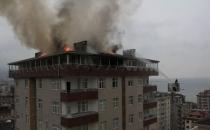 Rize Gülbahar Mahallesi'nde Yangın