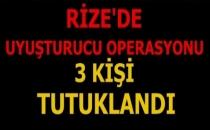 Rize'de Uyuşturucu Operasyonu